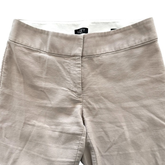 Ann Taylor LOFT Petites Size 6P Julie Straight Khaki Chino Pants Cott /Spandex - Picture 3 of 7